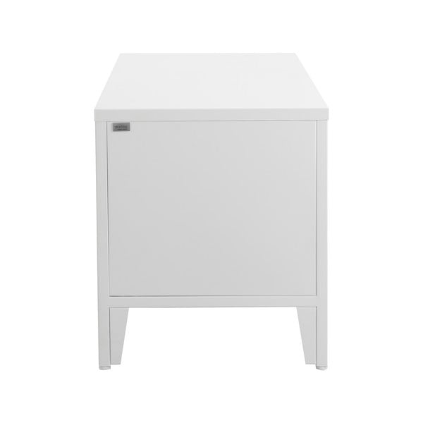 Бяла метална стойка за обувки за сядане Salino – Støraa-image-2