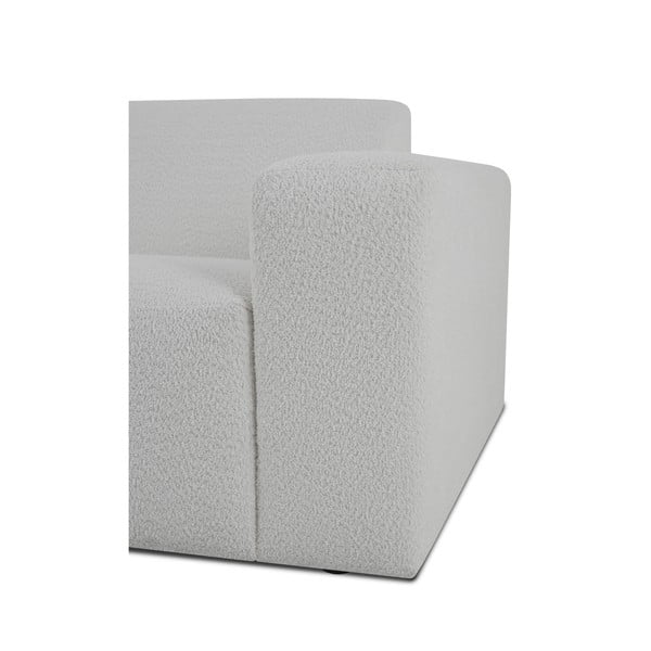 Бял ъглов диван от букле (ляв ъгъл) Roxy – Scandic-image-3