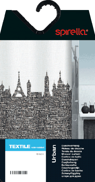 Завеса за душ 180x200 cm Urban – Spirella-image-3