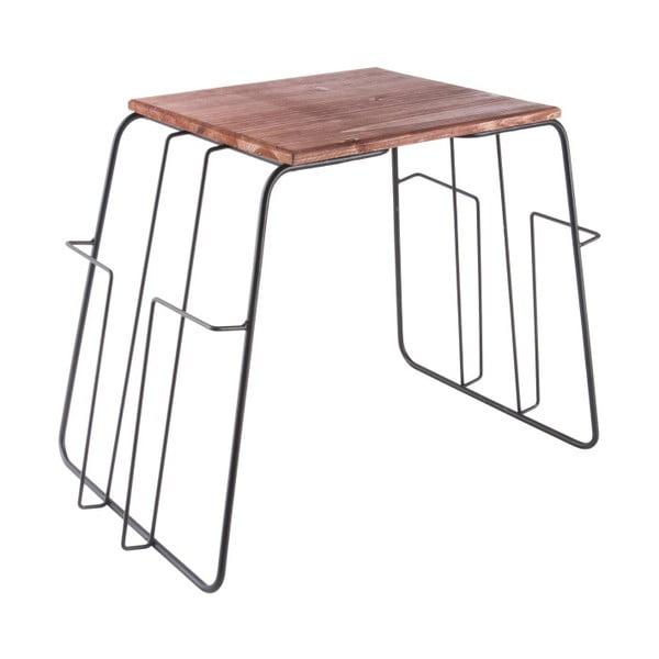 Odkládací stolek s možností uložení časopisů Leitmotiv Wired-image-1