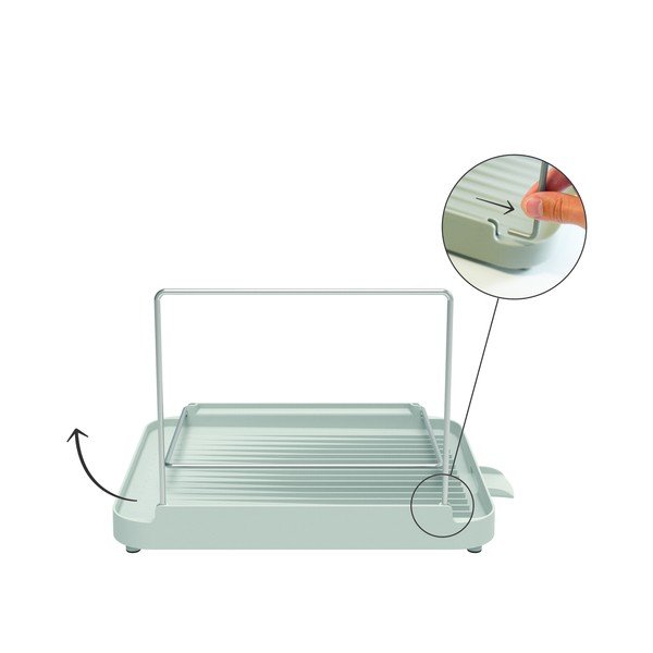 Сива двустепенна тава за оттичане Duo - Joseph Joseph-image-3