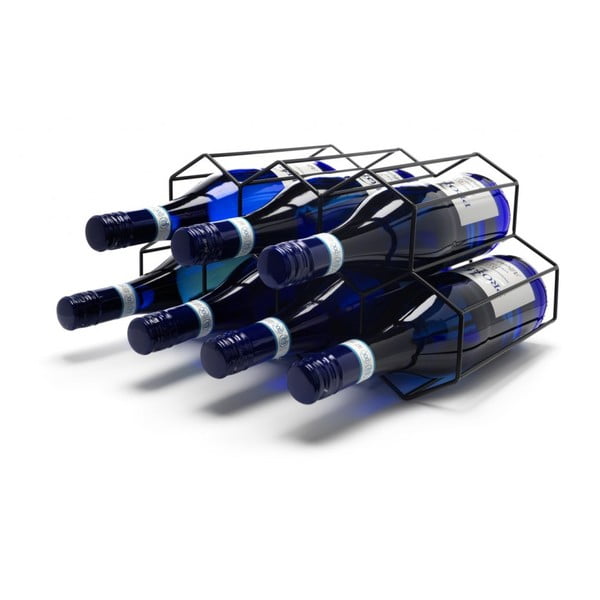 Черна метална стойка за вино - Leopold Vienna-image-4