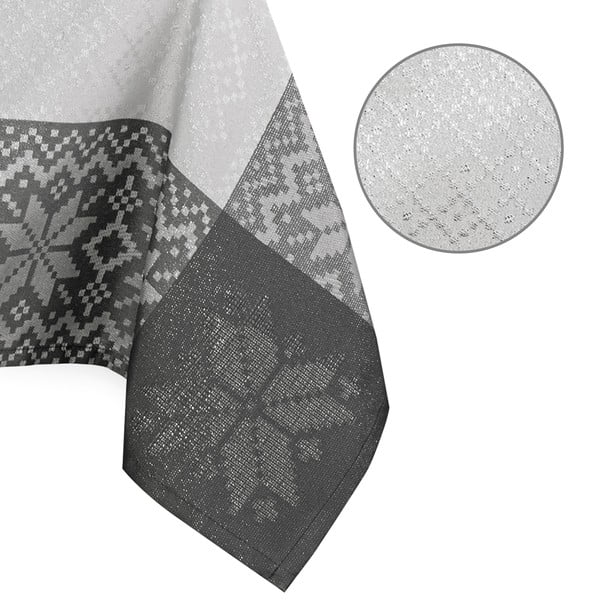 Сива коледна покривка за маса , 180 x 140 cm Saintes - AmeliaHome-image-2