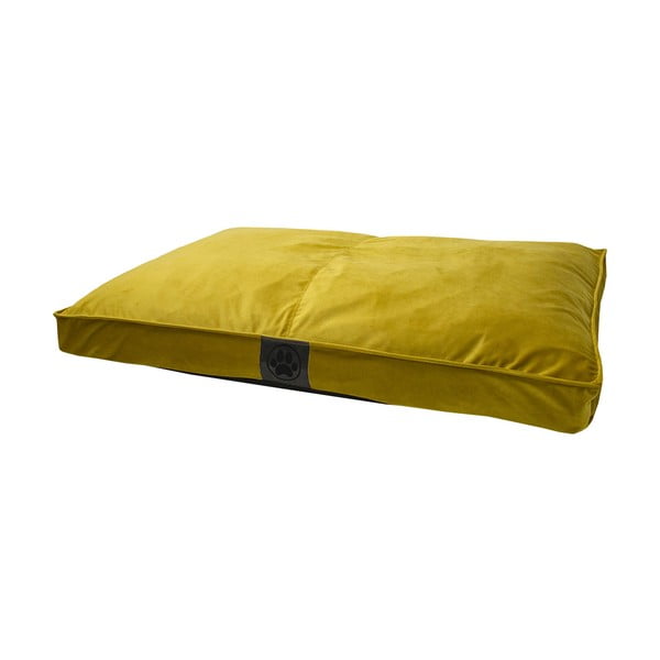 Жълто велурено легло 110x70 cm Dog Box - Ego Dekor