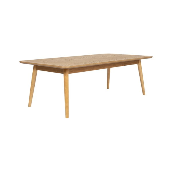 Масичка за кафе с дъбов плот в естествен цвят 60x120 cm Fabio – White Label-image-2