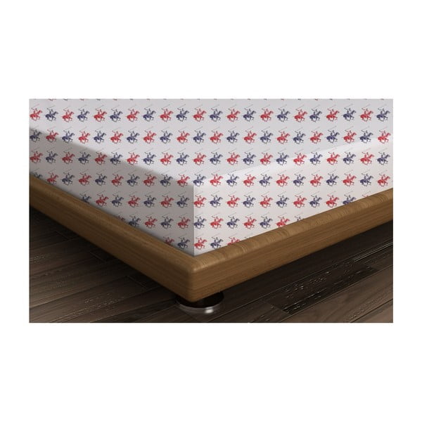 Памучен чаршаф за единично легло Lilly, 180 x 240 cm - Beverly Hills Polo Club
