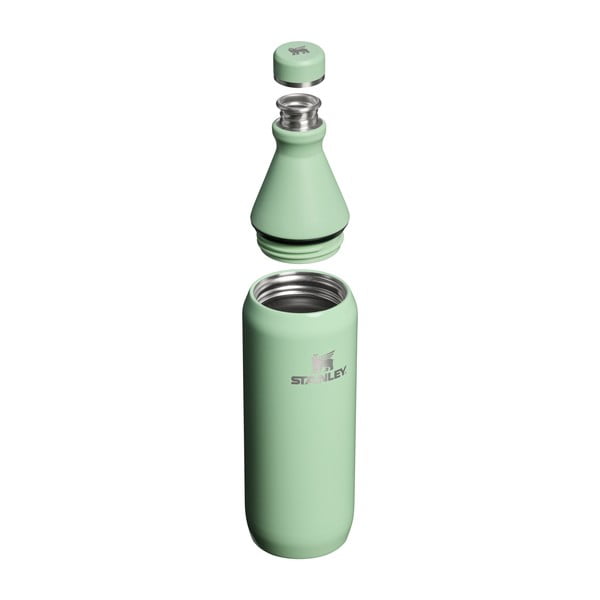 Светлозелена термо бутилка от неръждаема стомана 600 ml All Day Slim Bottle Pistachio Gloss – Stanley-image-1