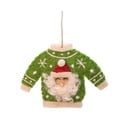 Текстилна  ръчно изработена коледна украса 12 cm Santa Jumper – Sass & Belle