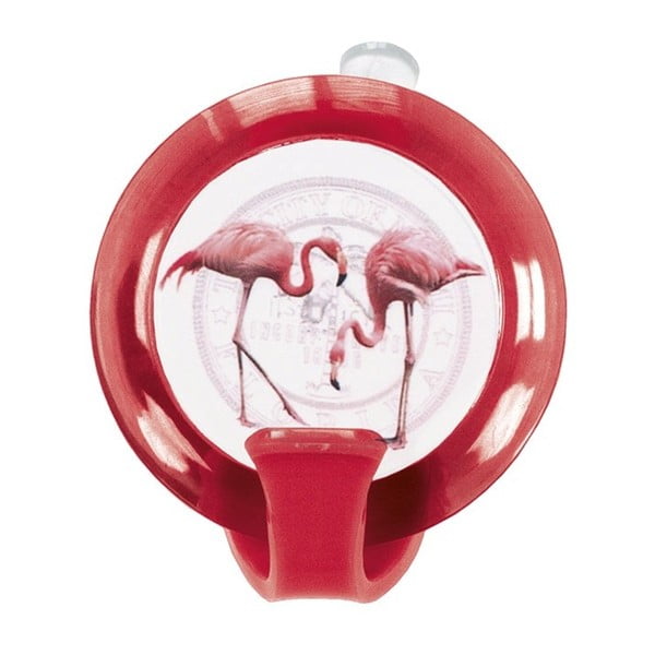 Červený koupelnový háček Kleine Wolke Flamingo