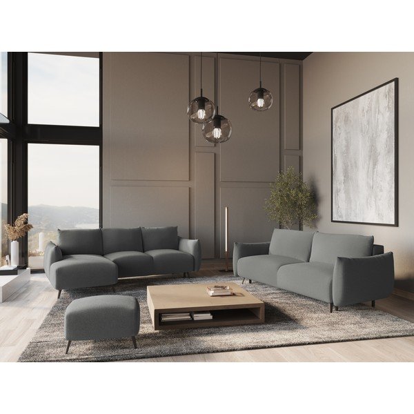 Светлосив ъглов диван (ляв ъгъл) Malie – Makamii-image-1