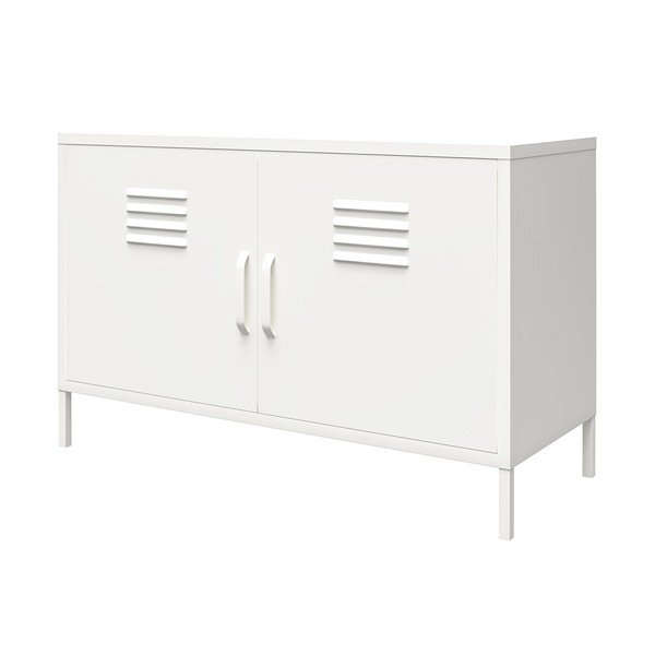 Бял метален шкаф 100x64 cm Mission District - Støraa-image-3