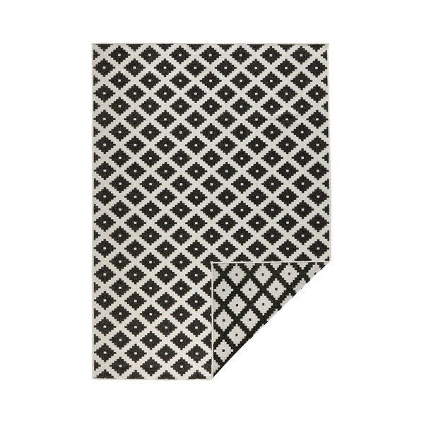 Černo-bílý vzorovaný oboustranný koberec Bougari, 120 x 170 cm-image-1