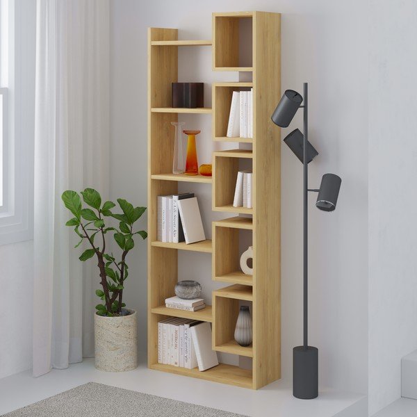 Етажерка за книги от дъб 60x168,5 cm Eladi - Marckeric-image-4