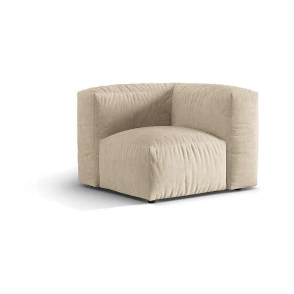 Бежов кадифен модул за диван (променлив) Martina – Micadoni -image-1