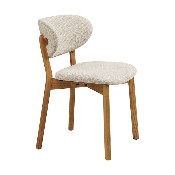 Бежов/в естествен цвят тапициран трапезен стол Dunkirk – House Nordic-image-4