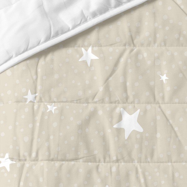 Памучна ватирана бебешка покривка за легло 100x130 cm Little star - Happy Friday-image-1