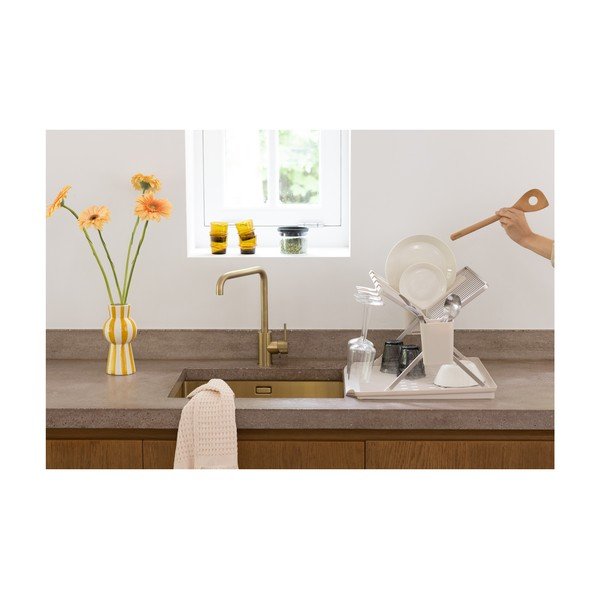 Бежова метална двуетажна тавичка за оттичане 42x51 cm – Brabantia-image-1