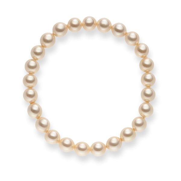 Světle žlutý perlový náramek Pearls of London Mystic, délka 21 cm