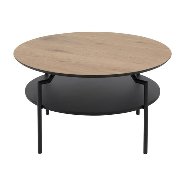 Черна кръгла маса за кафе ø 80 cm Goldington - Actona