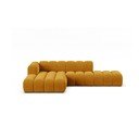 Жълт ъглов диван (ляв ъгъл) Lupine – Micadoni Home