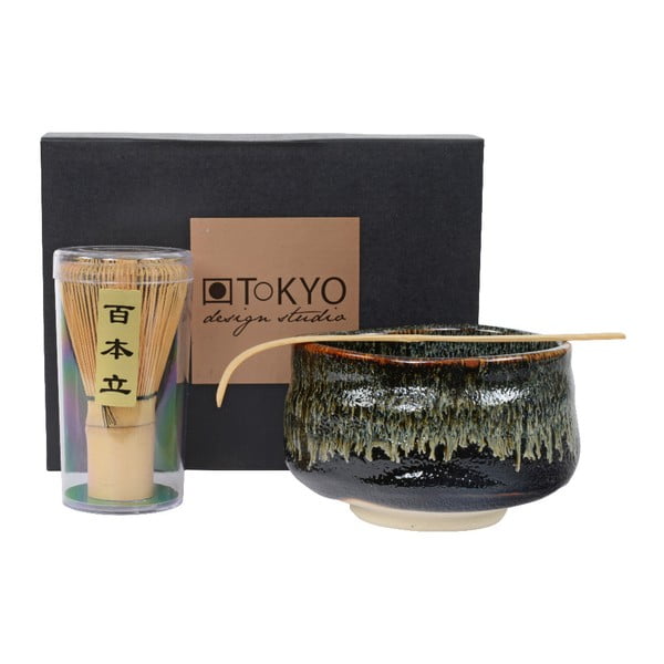 Подаръчен комплект черен чай Matcha - Tokyo Design Studio