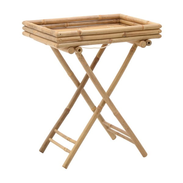 Бамбукова маса с поднос Бамбук - InArt