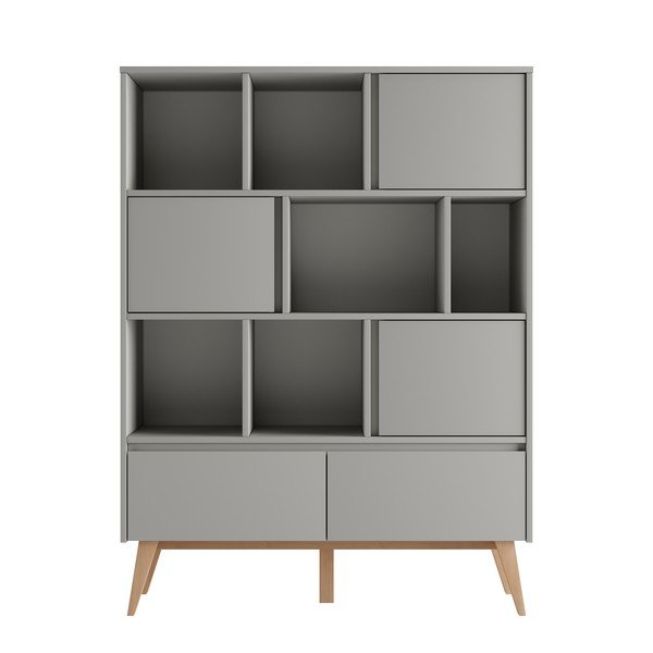 Сива детска етажерка 120x42,5 cm Swing - Pinio-image-3