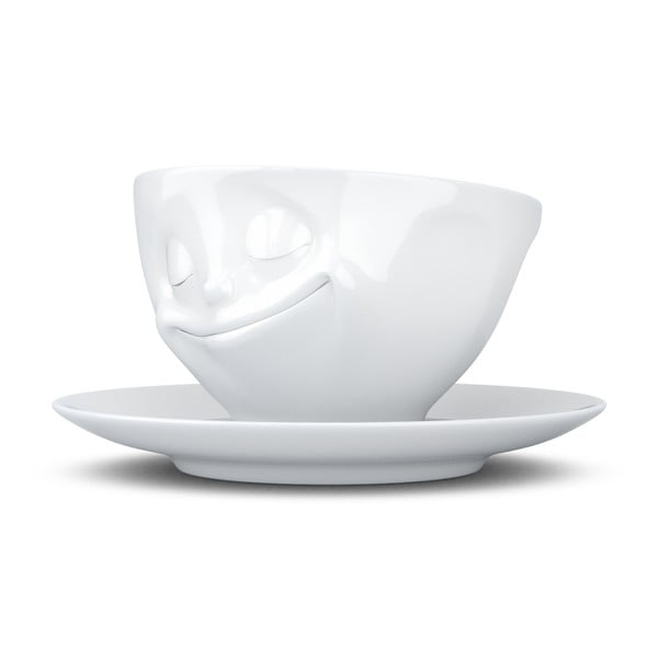 Бяла порцеланова чаша за кафе Happy, обем 200 ml - 58products-image-3