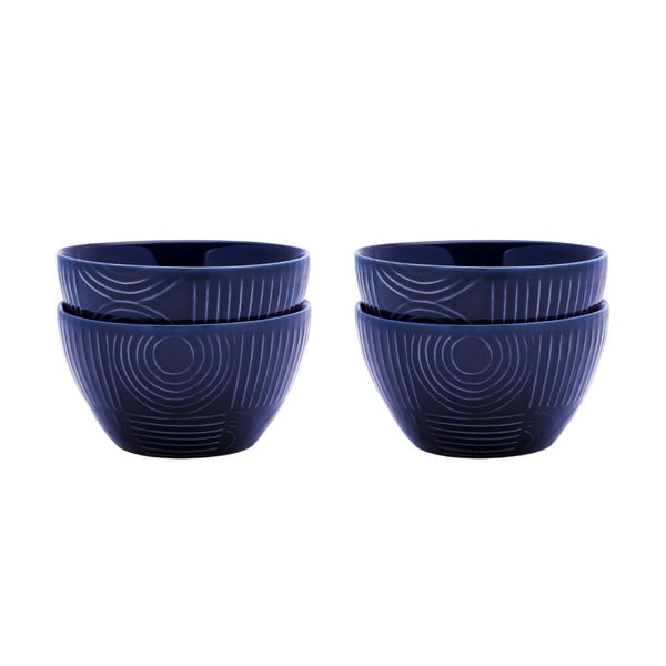 Тъмносини керамични чаши в комплект от 4 чаши от 400 ml Arc - Maxwell & Williams