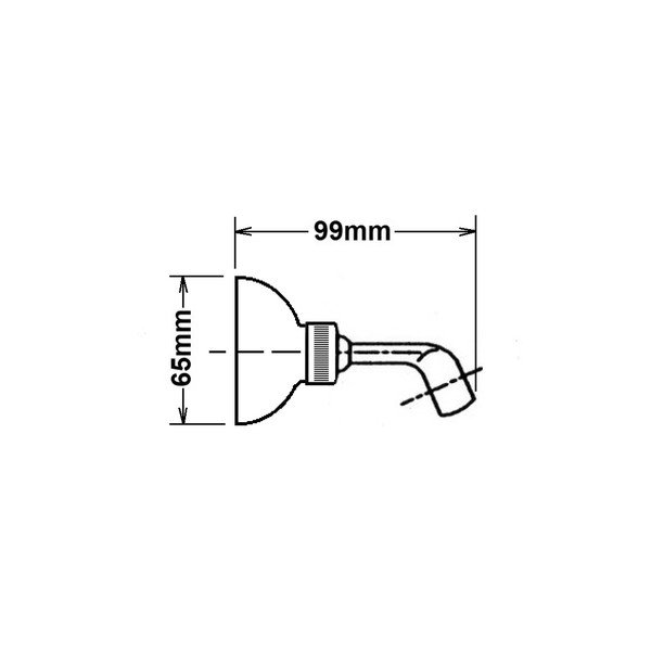 Месингов държач за душ слушалка в бронзов цвят ø 6,5 cm – Sapho-image-1