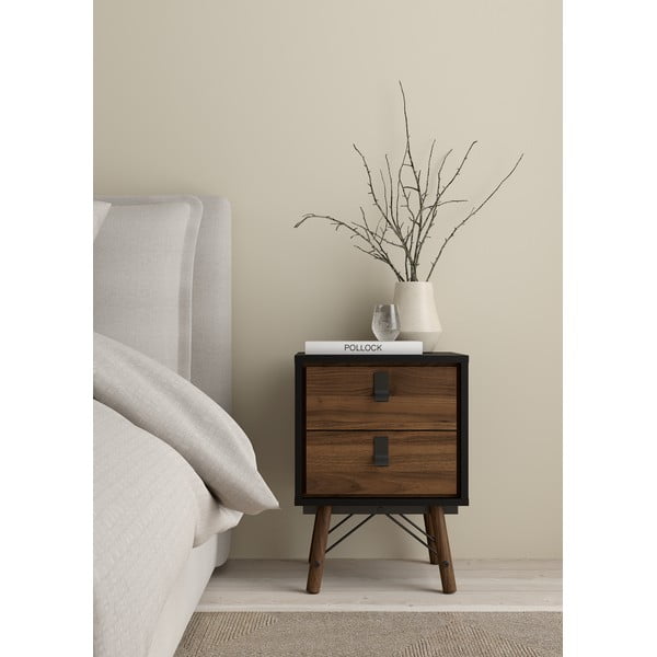 Тъмнокафяво нощно шкафче Ry – Tvilum-image-1