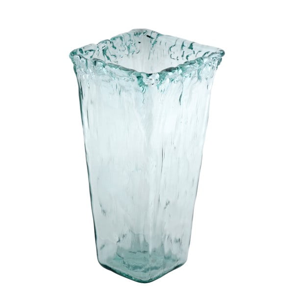 Skleněná váza z recyklovaného skla Ego Dekor Pandora Authentic, výška 33 cm