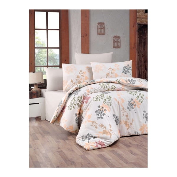Памучно спално бельо Ranforce с чаршаф за двойно легло Vivian, 200 x 220 cm - Mijolnir