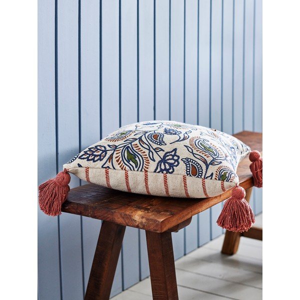 Декоративна възглавница от рециклиран памук 45x45 cm Paisley – Bloomingville-image-1