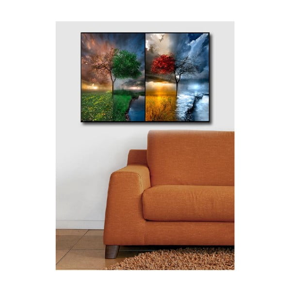 Живопис върху платно Сезони, 70 x 45 cm - Wallity-image-3