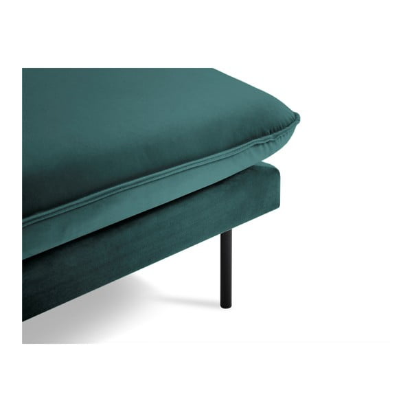 Петролнозелено кадифено кресло за отдих, десен ъгъл Vienna - Cosmopolitan Design-image-3