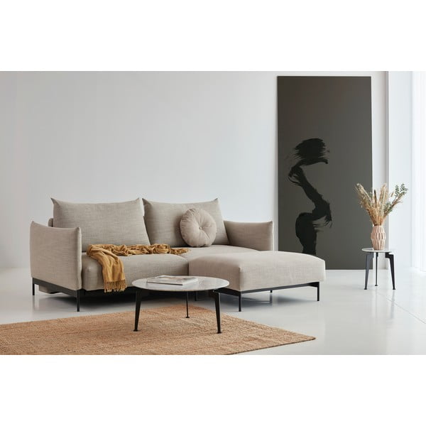 Бежов разтегателен диван 230 cm Malloy wood - Innovation-image-1