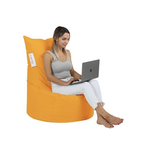 Оранжев градински пуф за сядане Balina – Floriane Garden-image-1