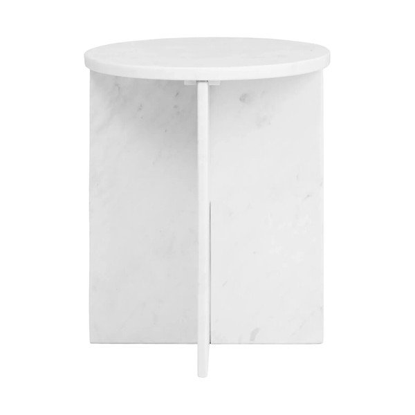 Мраморна кръгла странична масичка ø 40 cm Savio – Premier Housewares-image-2