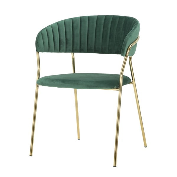 Изумрудено зелен стол със златен дизайн Poltrona - Mauro Ferretti