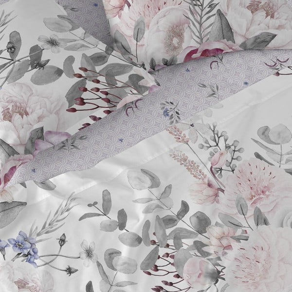 Памучен чаршаф , 140 x 200 cm Delicate Bouquet - Happy Friday Basic-image-4