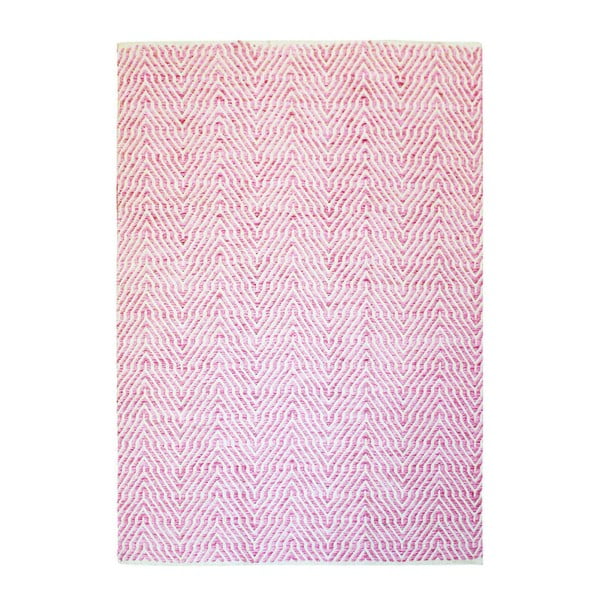 Ručně tkaný růžový koberec Kayoom Coctail Eupen, 80 x 150 cm