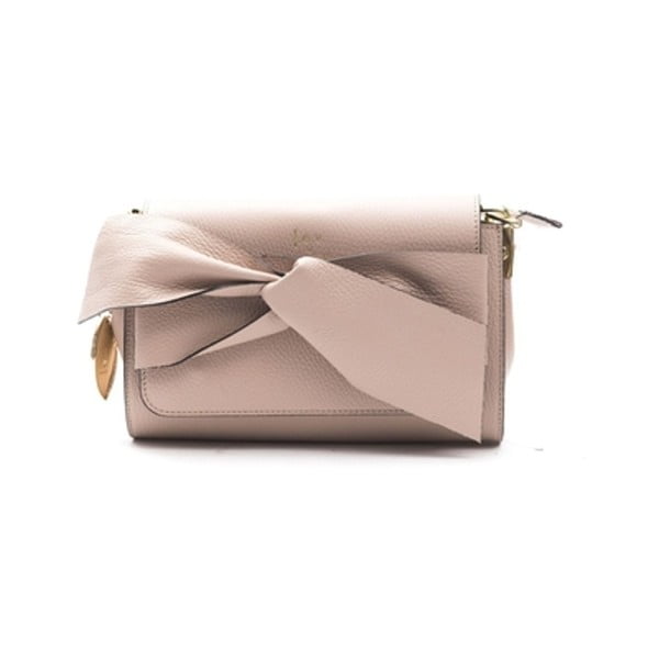 Кожена чанта Calima в розово и бежово - f.e.v. by Francesca E. Versace