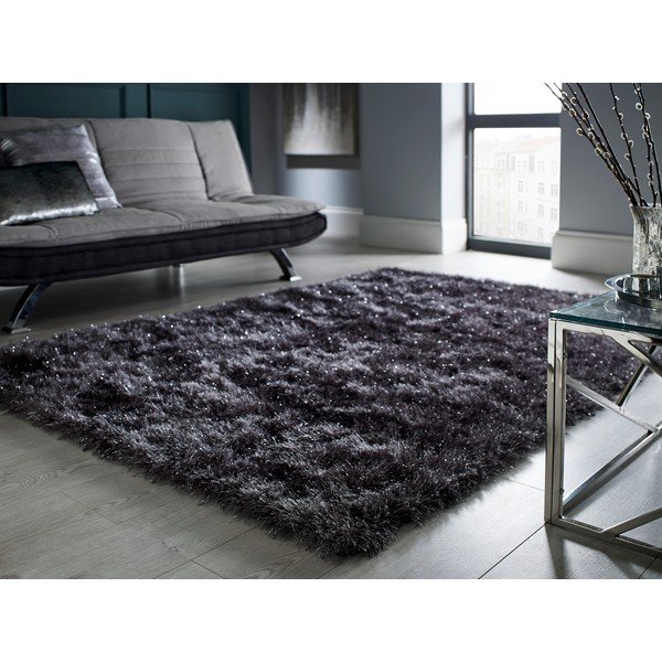 Тъмно сив килим Dazzle Charcoal, 160 x 230 cm - Flair Rugs-image-1