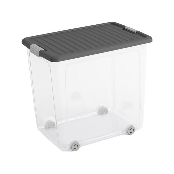 Пластмасова кутия за съхранение с капак 56,5x39x51,5 cm W box XL – KIS