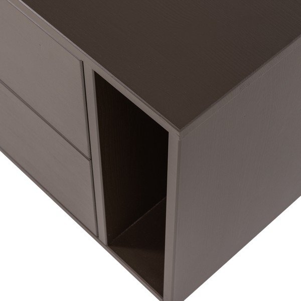 Тъмнокафява маса за телевизор от масивен бор 200x45x44 cm Settle Down – vtwonen-image-3