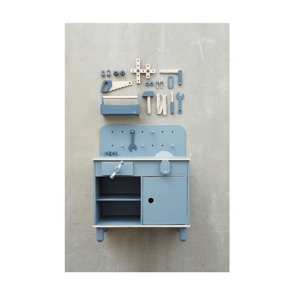 Синя детска работилница Работната маса Play - Flexa-image-2