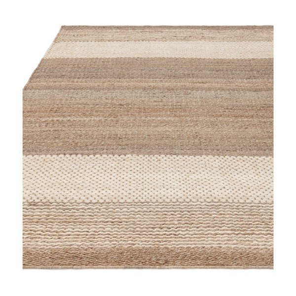 Бяло-бежов двустранен ръчно изработен ютен килим 200x300 cm Cedar – Asiatic Carpets-image-4
