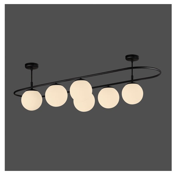 Черно таванно осветително тяло, дължина 124 cm Elips - Squid Lighting-image-1