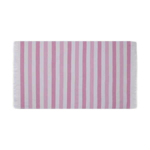 Розови памучни плажни кърпи в комплект от 2 броя 70x140 cm Stripe  – Foutastic